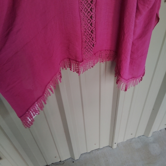 NEW Women's Purple Fuchsia Kimono One Size - Picture 10 of 12